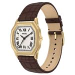 Fossil Harlow Leather Brown Women Watch ES5426