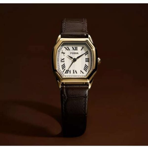 Fossil Harlow Leather Brown Women Watch ES5426