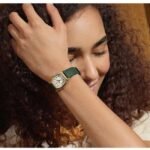 Fossil Harlow Leather Green Women Watch ES5427