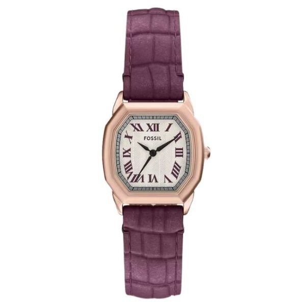 Fossil Harlow Leather Purple Women Watch ES5428