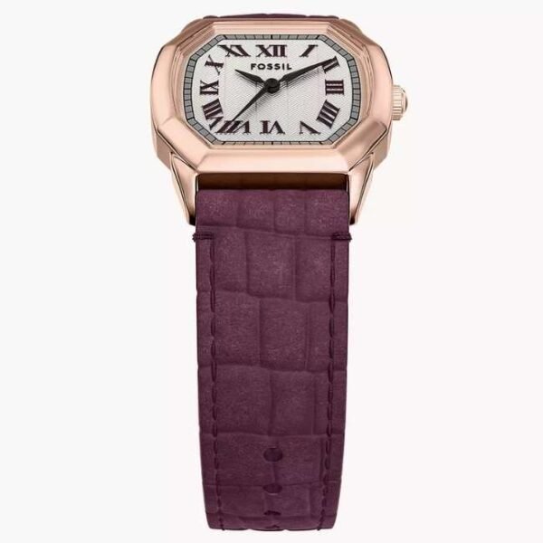 Fossil Harlow Leather Purple Women Watch ES5428