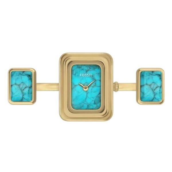 Fossil Raquel Watch Ring Stainless Steel Gold Women Watch ES5432