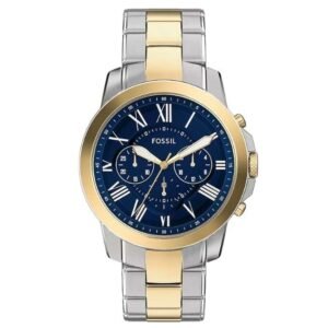 Fossil Grant Stainless Steel Two Tone Men Watch FS6132