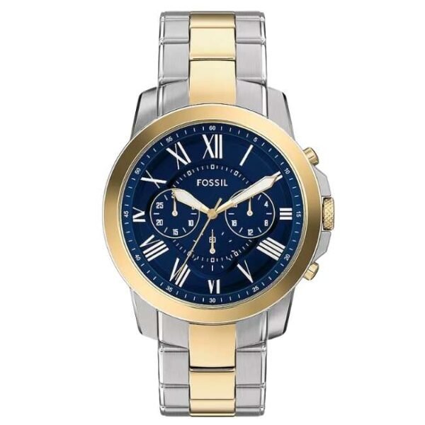 Fossil Grant Stainless Steel Two Tone Men Watch FS6132