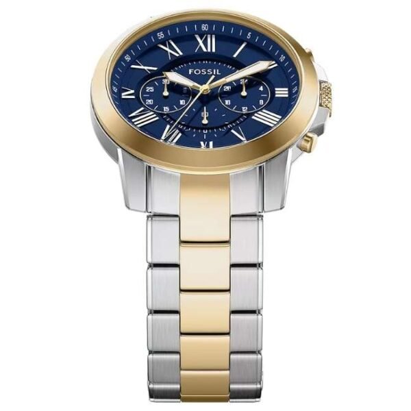 Fossil Grant Stainless Steel Two Tone Men Watch FS6132