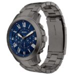 Fossil Grant Stainless Steel Gunmetal Men Watch FS6133