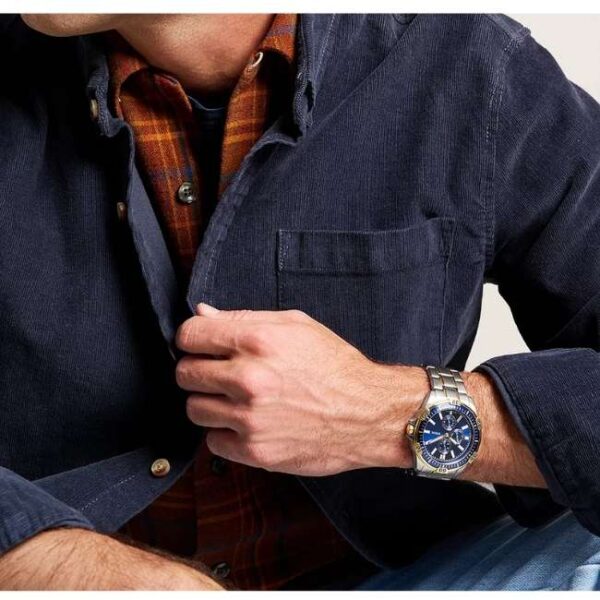 Fossil Garrett Stainless Steel Two Tone Men Watch FS6146