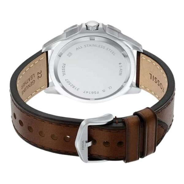 Fossil Garrett Leather Brown Men Watch FS6147