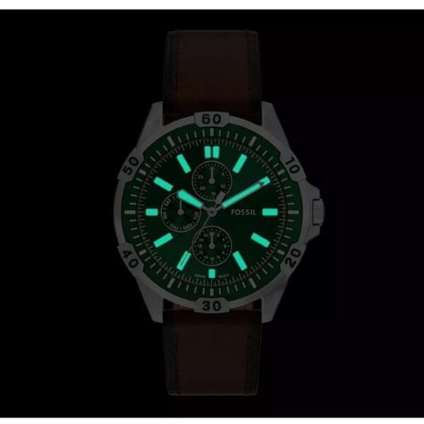 Fossil Garrett Leather Brown Men Watch FS6147