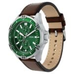 Fossil Garrett Leather Brown Men Watch FS6147