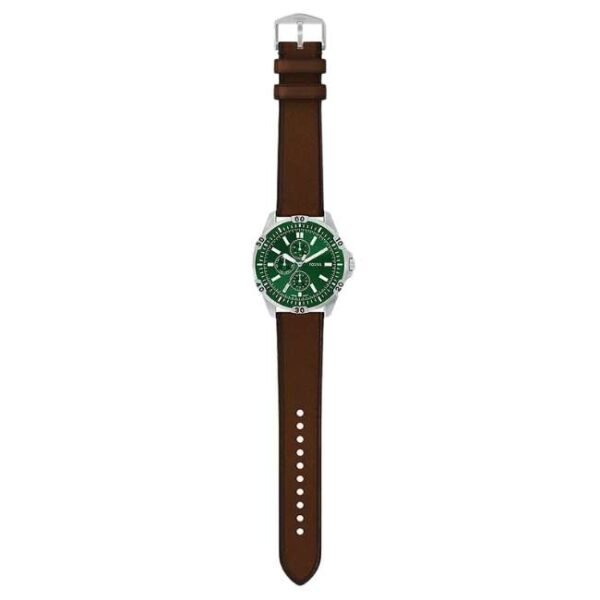 Fossil Garrett Leather Brown Men Watch FS6147