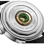 longines black alligator strap men watch l16504022