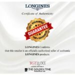 longines black alligator strap men watch l16504022