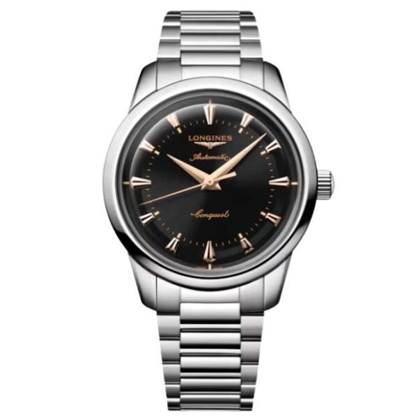 longines silver stainless steel men watch l16504526