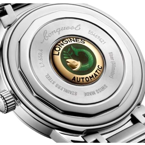 longines silver stainless steel men watch l16504526