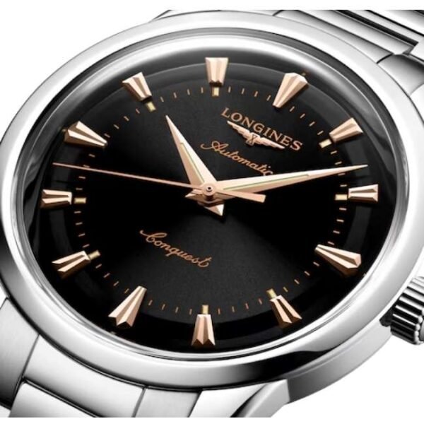 longines silver stainless steel men watch l16504526