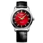 longines black alligator strap men watch l16514092