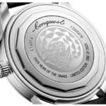 longines black alligator strap men watch l16514092