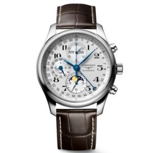 longines brown leather men watch l27734783