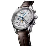 longines brown leather men watch l27734783