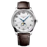longines brown leather men watch l29194783