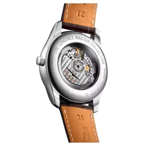 longines brown leather men watch l29194783