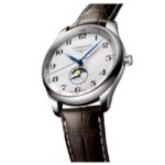longines brown leather men watch l29194783