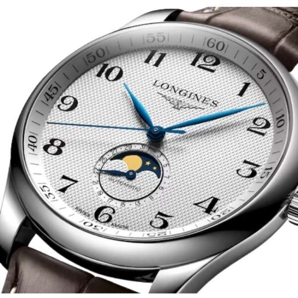 longines brown leather men watch l29194783