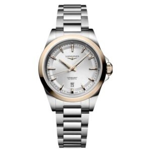 longines silver stainless steel women watch l33205726