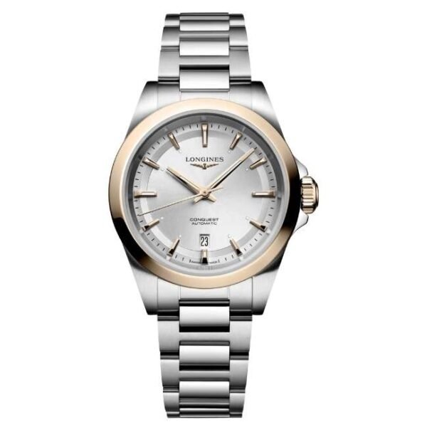 longines silver stainless steel women watch l33205726