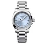 longines silver stainless steel women watch l34304926