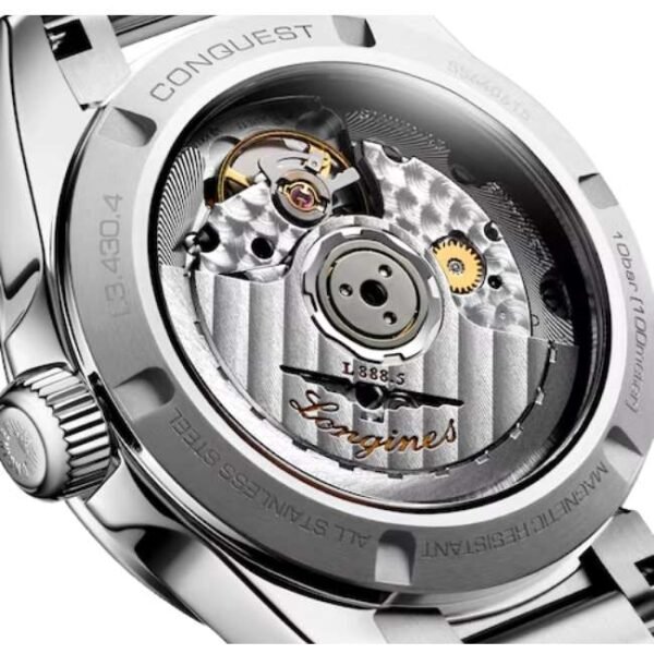 longines silver stainless steel women watch l34304926