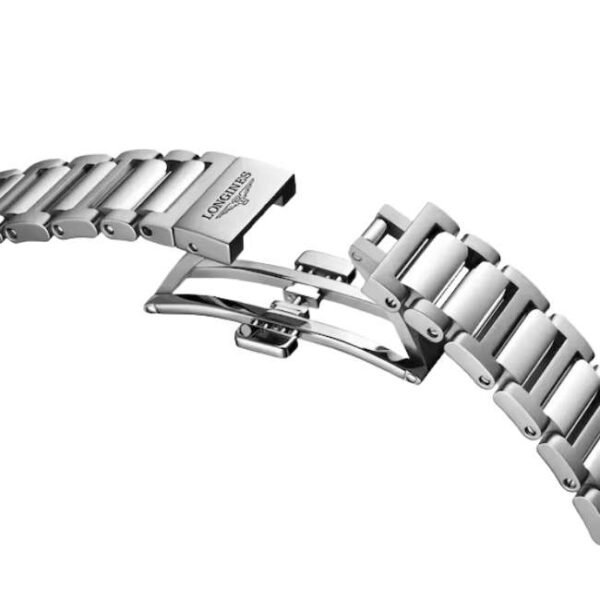 longines silver stainless steel men watch l34305026