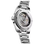 longines silver stainless steel men watch l37204026