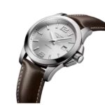 longines brown leather men watch l37594765