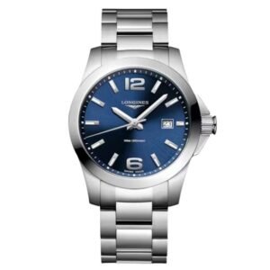 longines silver stainless steel men watch l37594966