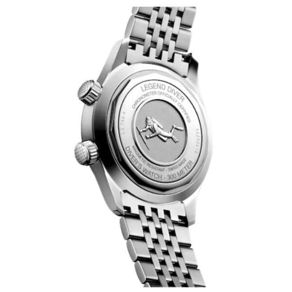 longines silver stainless steel men watch l37644907