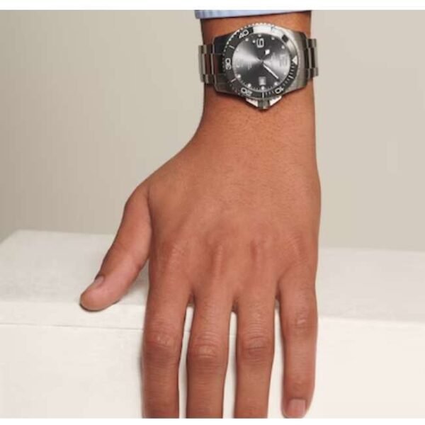 longines silver stainless steel men watch l37814766