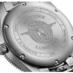 longines silver stainless steel men watch l38124506