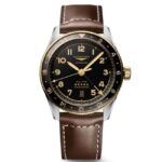 longines brown leather men watch l38125532