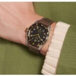 longines brown leather men watch l38125532