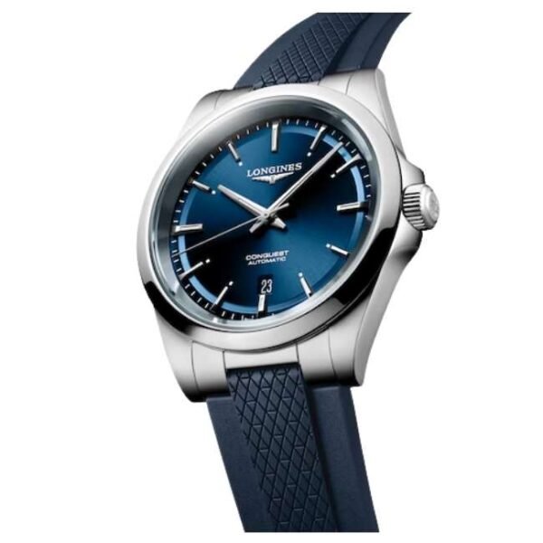 longines blue rubber men watch l38304929