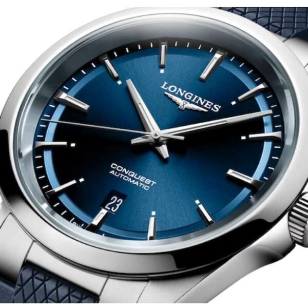 longines blue rubber men watch l38304929