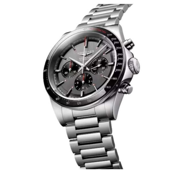 longines silver stainless steel men watch l38364529