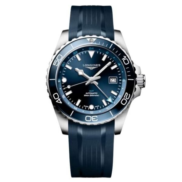 longines blue rubber men watch l38904969