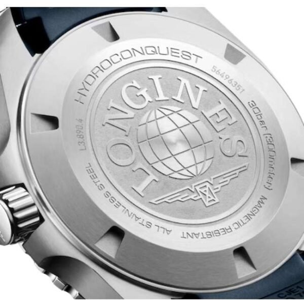 longines blue rubber men watch l38904969