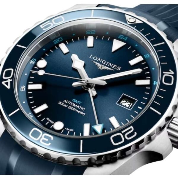 longines blue rubber men watch l38904969