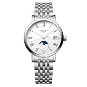 longines silver stainless steel women watch l43304116