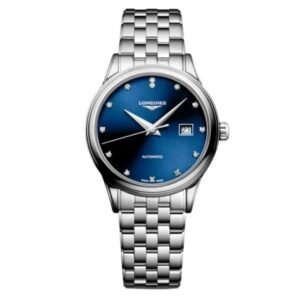 longines silver stainless steel women watch l43744976