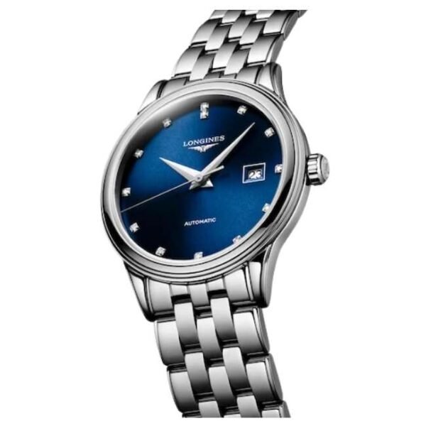 longines silver stainless steel women watch l43744976